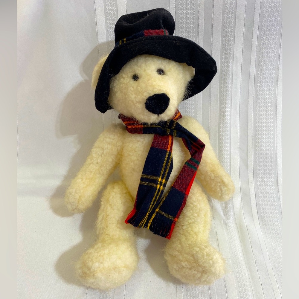 Vintage Russ Berrie Winter Bear Plush Stuffed Animal